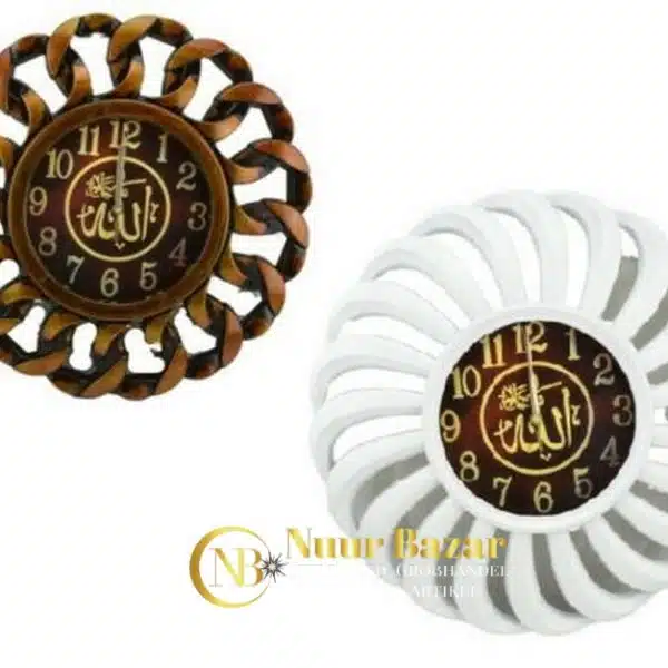 Elegante orientalische runde Wanduhr