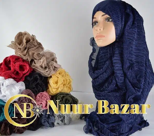 Hijab Schal für muslimische Frau im Blumendruck Chiffon