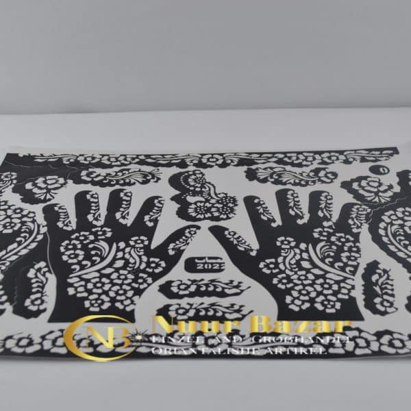 Selbstklebende Henna Tattoo Schablone Set