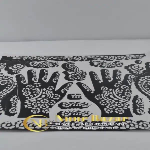 Selbstklebende Henna Tattoo Schablone Set